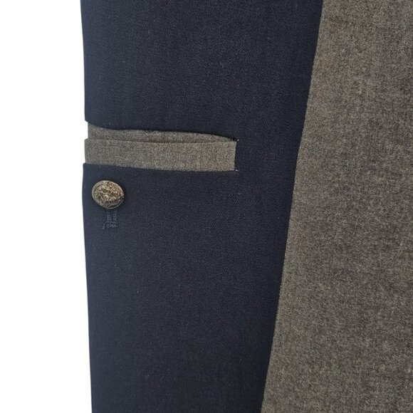 Anthropologie Womens 4 Leifsdottir Navy Gray Colorblock Pants - Picture 4 of 15